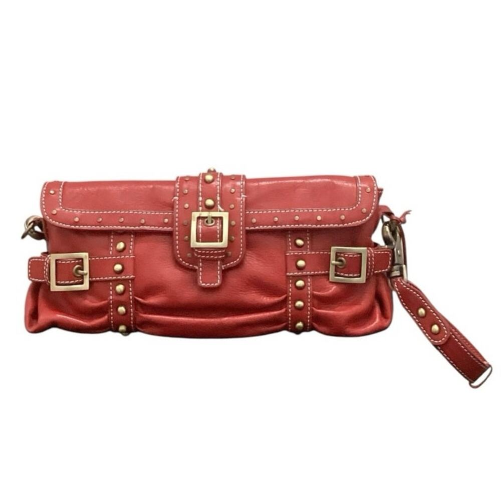 NIRO Vintage Red Leather Shoulder Purse